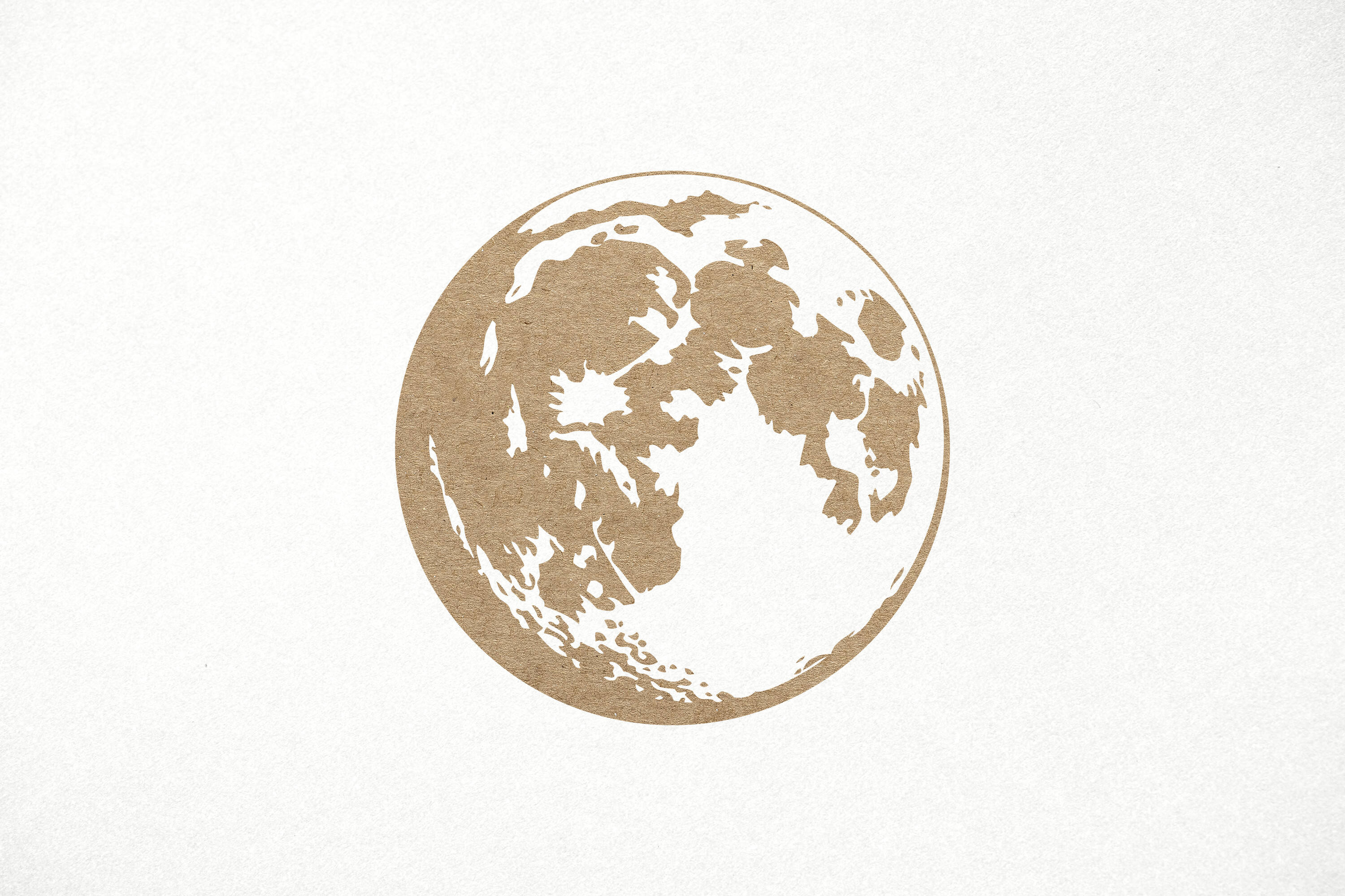 Realistic Moon SVG. Full Moon Phase SVG
