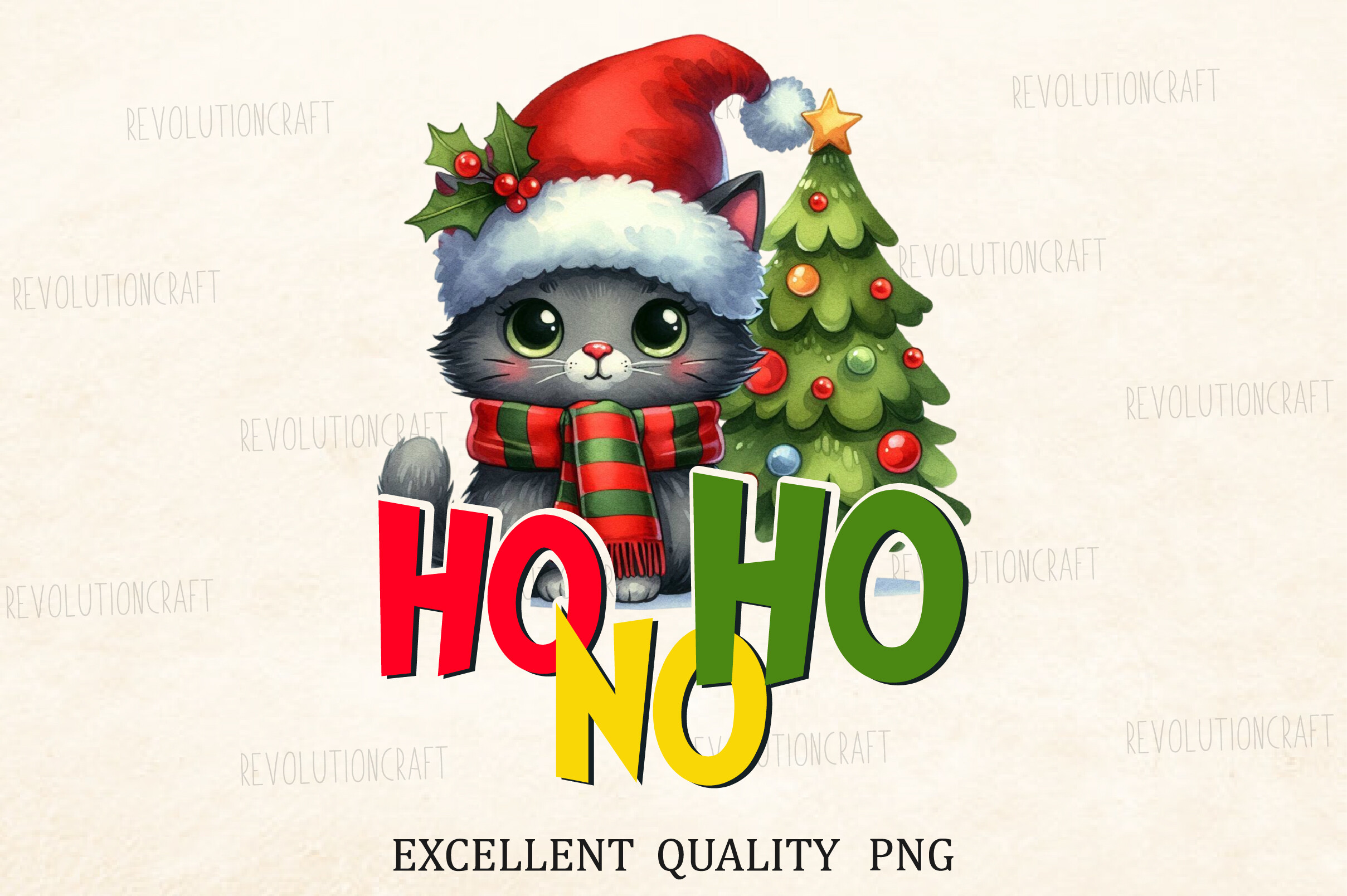 Sarcastic Christmas Cat Sublimation PNG Graphic by RevolutionCraft ...