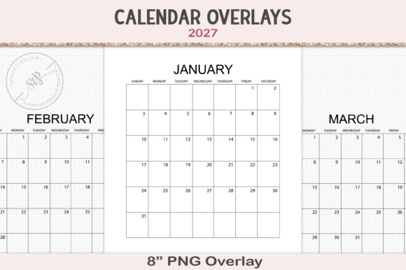 2027 Calendar Page Overlay