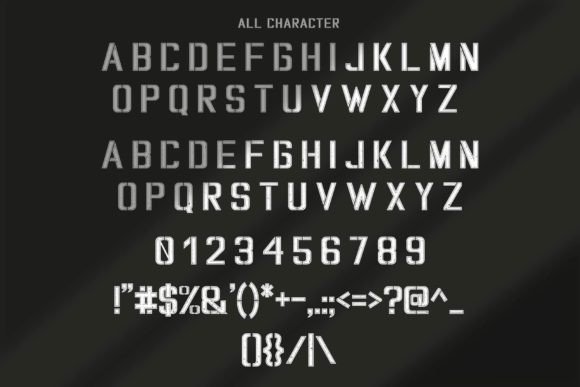 Black Grunge Font - Preview 5