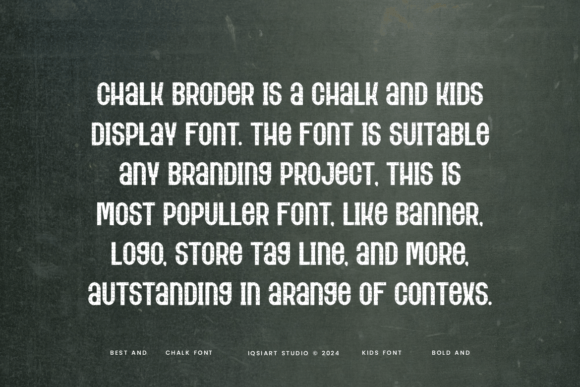 Chalk Broder Font - Preview 1