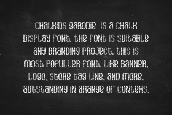 Chalkids Garodie Font - Preview 3