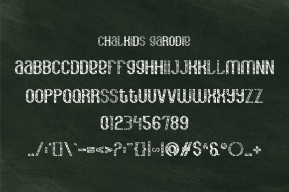 Chalkids Garodie Font - Preview 4