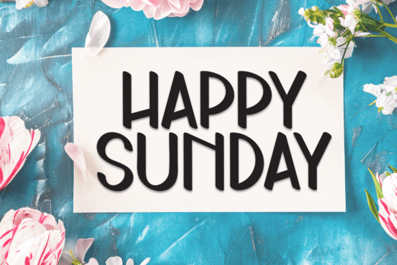 Daisy Flower Font - Preview 3
