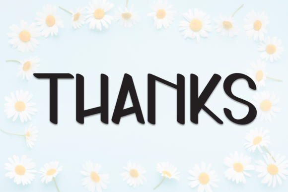 Daisy Flower Font - Preview 6