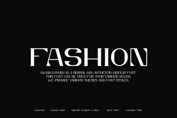 Dlosh Luxury Font PNG with transparent background - Preview 2