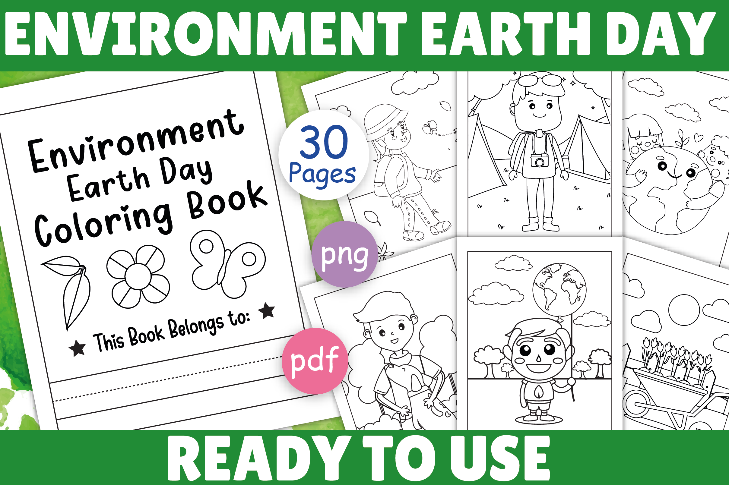 Environment Earth Day Coloring Pages
