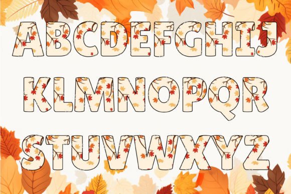 Falling Leaves Font - Preview 1