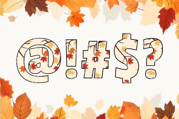 Falling Leaves Font - Preview 3