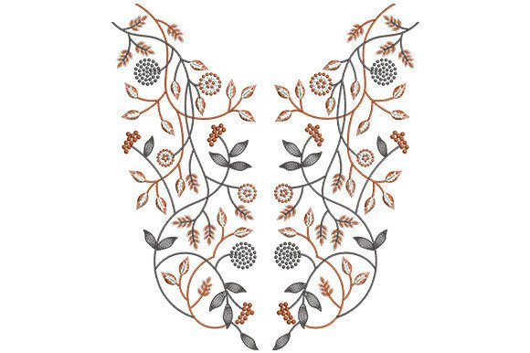 Floral Neckline