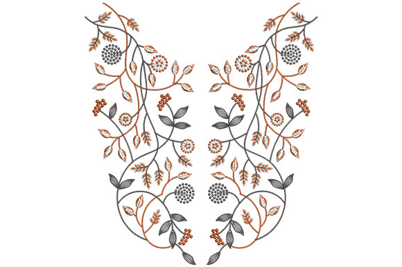 Floral Neckline