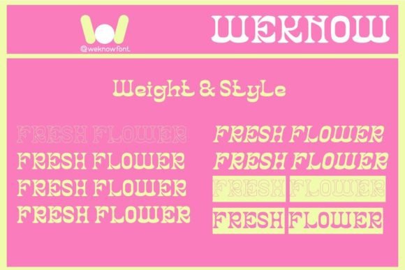 Fresh Flower Font - Preview 6