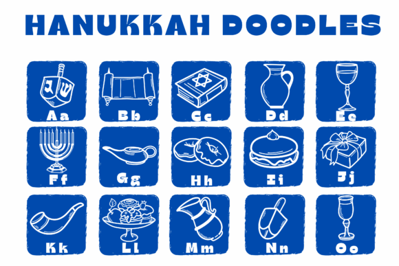 Hanukkah Doodles Font - Preview 1