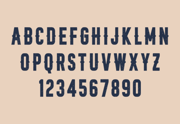 Heavy Western Bold Font PNG with transparent background - Preview 2