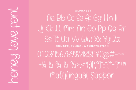Honey Love Font - Preview 3