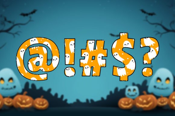 Joyful Ghost Font PNG with transparent background - Preview 3