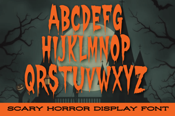 Nytemare Font PNG with transparent background - Preview 2