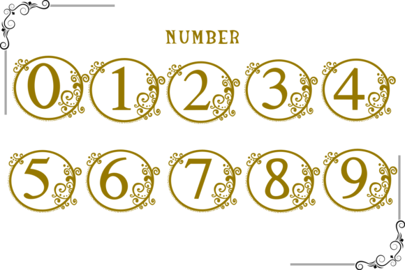 Old English Monogram Font PNG with transparent background - Preview 2