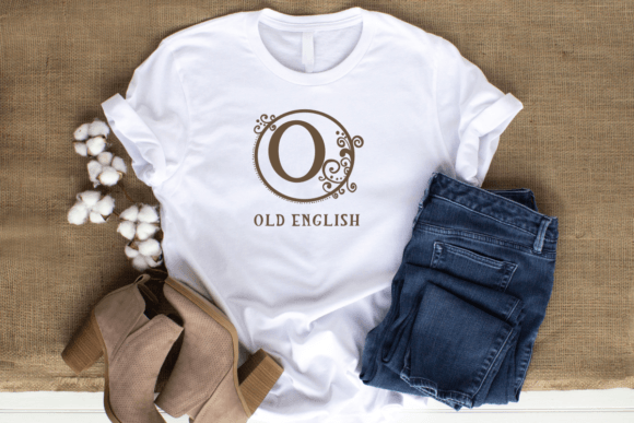 Old English Monogram Font PNG with transparent background - Preview 3