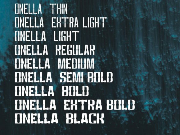 Onella Font PNG with transparent background - Preview 4