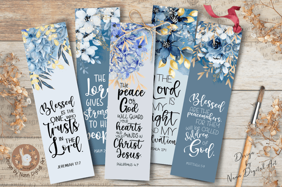 Printable Bible Verses Bookmark Set #073