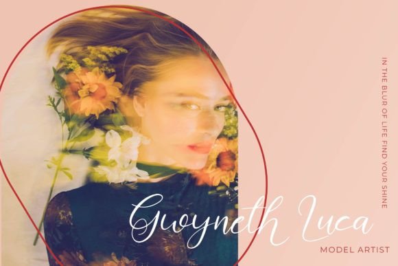 Revalyna Font PNG with transparent background - Preview 1