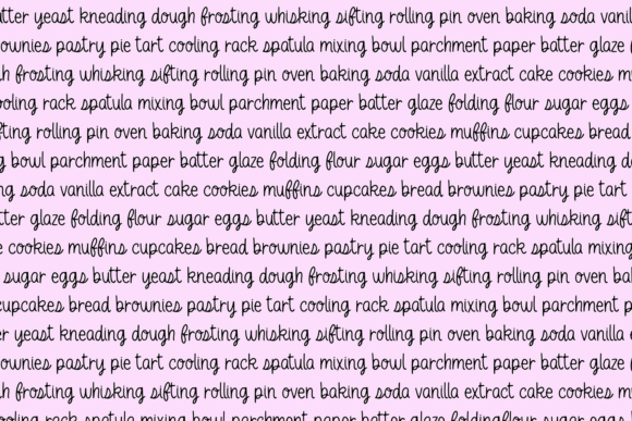 Rhubarb Crumble Font PNG with transparent background - Preview 1