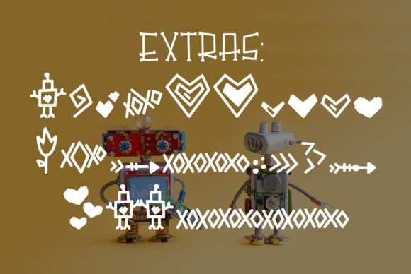 Robot Love Font font preview - 2