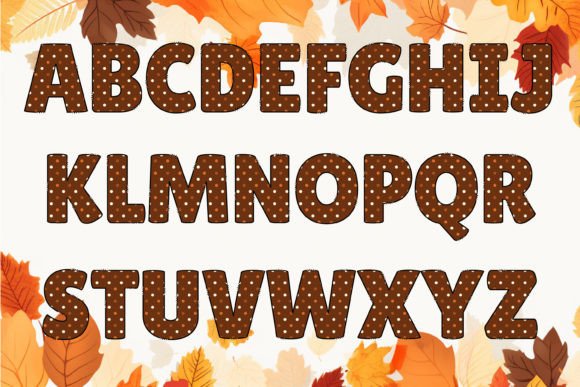 Rustic Dots Font PNG with transparent background - Preview 1