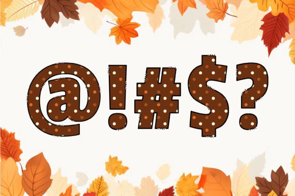 Rustic Dots Font PNG with transparent background - Preview 3