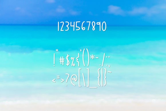 Sandcastles Font PNG with transparent background - Preview 2