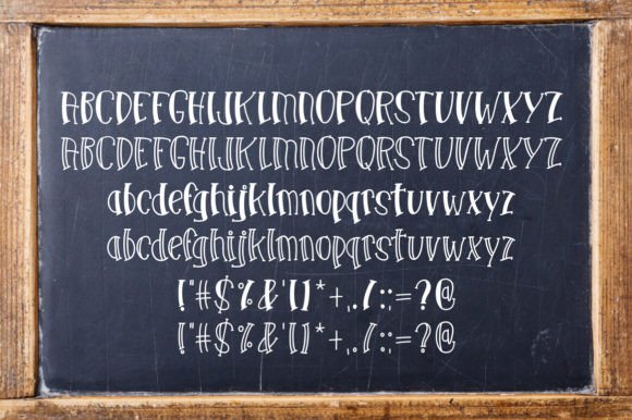 School Haze Font PNG with transparent background - Preview 2
