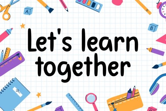 School Memories Font PNG with transparent background - Preview 2