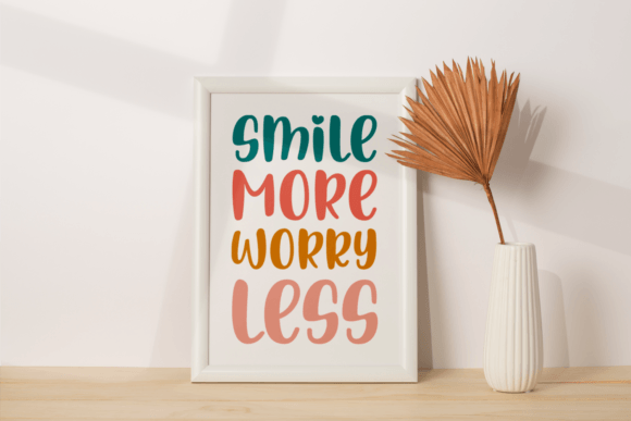 Smile More Font PNG with transparent background - Preview 1