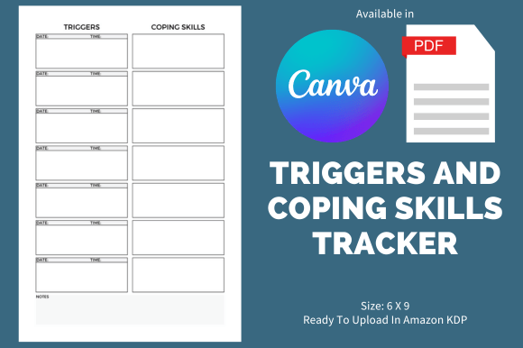 1 Triggers And Coping Skill Tracker Designs & Graphics