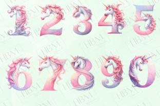 Watercolor Unicorn Alphabet Clipart Graphic by HBM Clipart · Creative ...