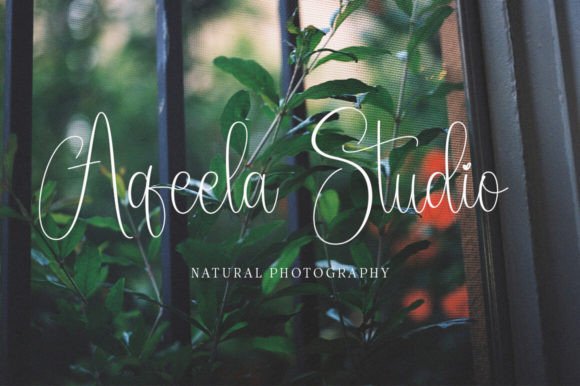 Autosian Font PNG with transparent background - Preview 3