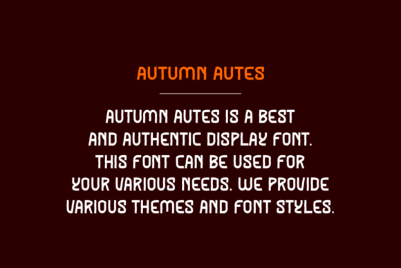 Autumn Autes Font - Preview 3