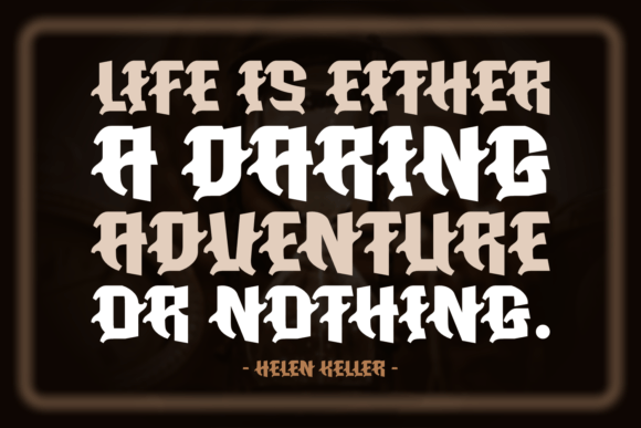 Bigger Dagger Font - Preview 2