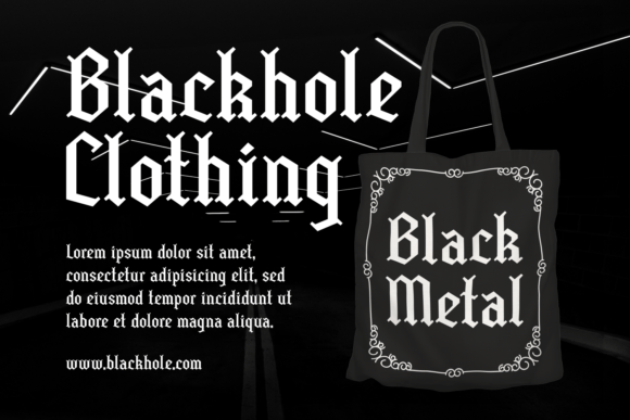 Black Miles Font PNG with transparent background - Preview 1
