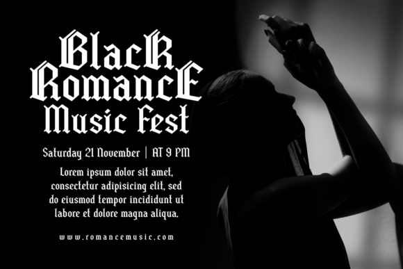 Black Miles Font PNG with transparent background - Preview 5