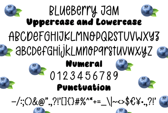 Blueberry Jam Font PNG with transparent background - Preview 6