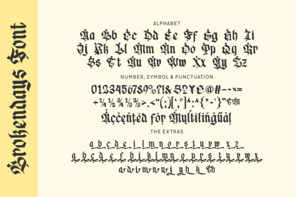 Brokendays Font - Preview 3