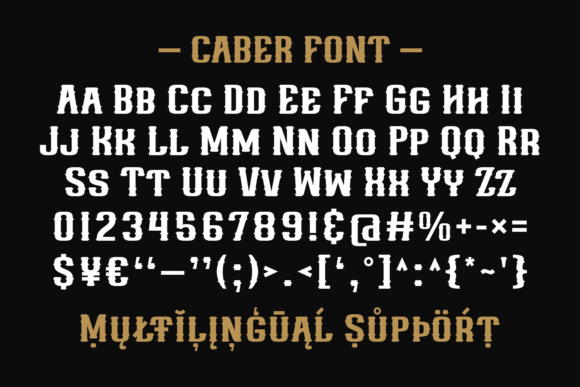 Caber Font - Preview 4