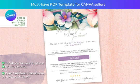 Canva Thank You and Link Template