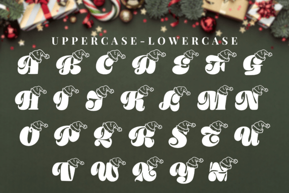 Christmas Hat Font - Preview 1