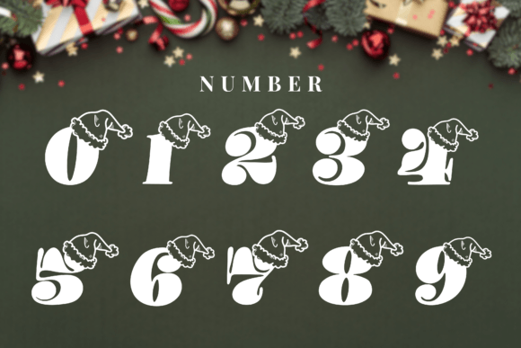 Christmas Hat Font - Preview 2