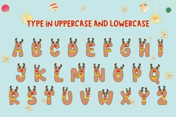 Christmas Rudolph Font - Preview 1