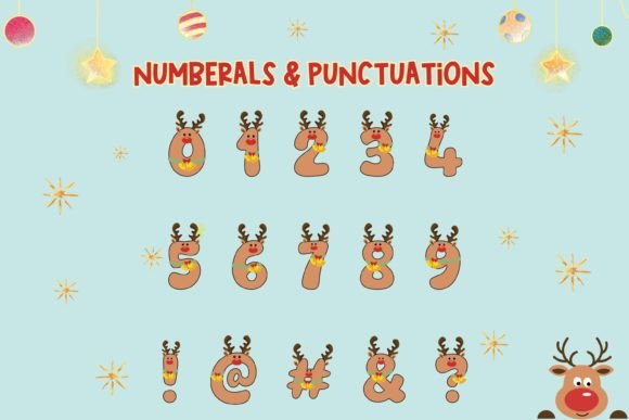 Christmas Rudolph Font - Preview 2