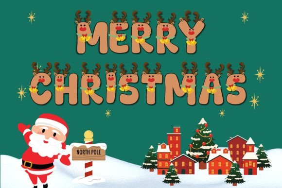 Christmas Rudolph Font - Preview 3